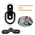Black carbon steel galvanised pull ring floor hook for truck cargo organisation