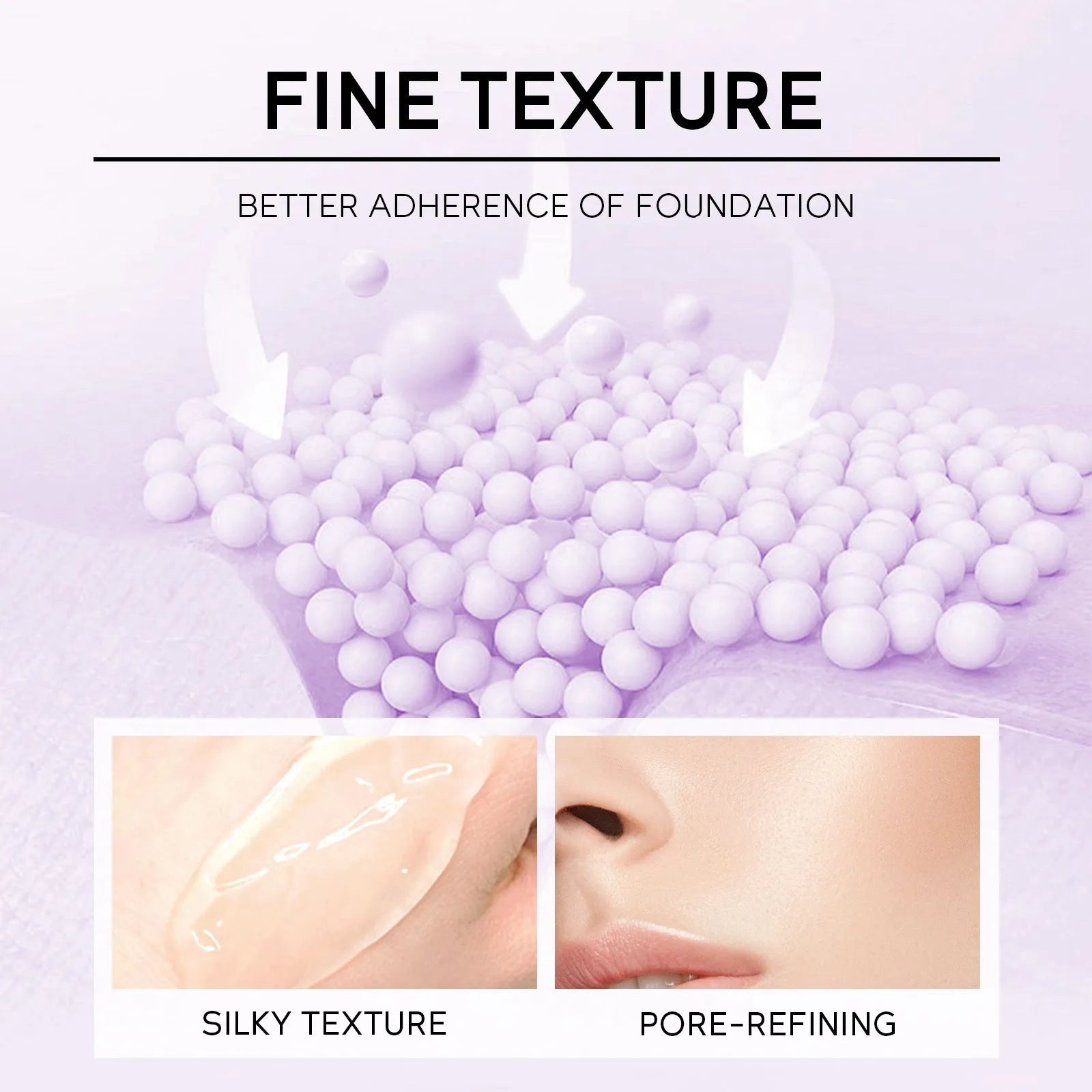 Colour box containing 30g moisturising makeup primer in green, pink, and purple colour-correcting shades