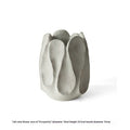 Irregular ceramic art vase in magnesium clay with artistic shape for home decoration