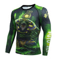 Men's ZF016 printing design polyester sports stretch suit set, slim fit top and trousers for running.