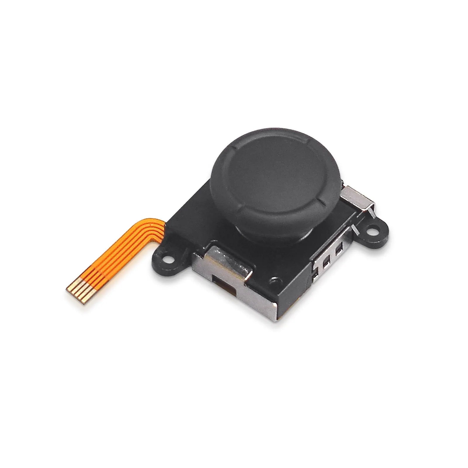 A single black hall rocker magnetic joystick component for gamepad repair.