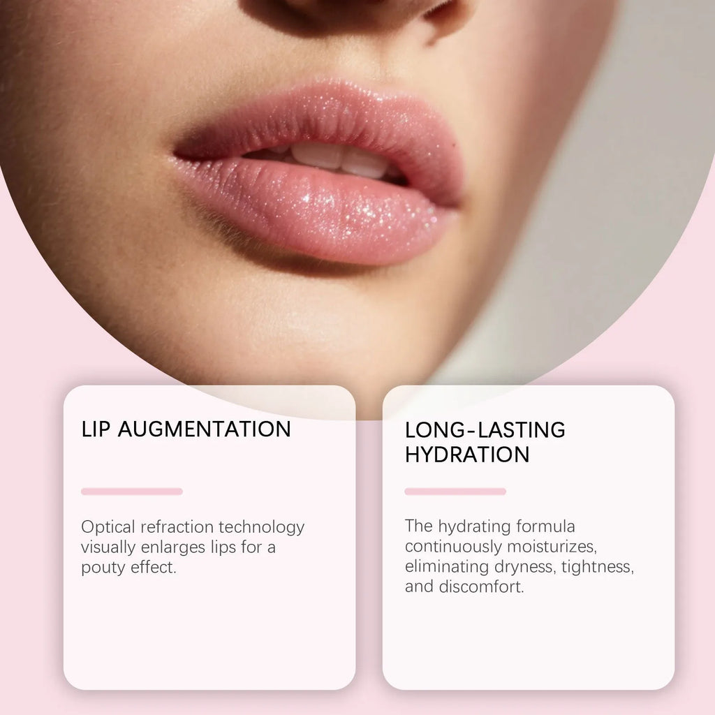 Moisturising fine glitter lip gloss 3g tube with shimmer and Vitamin E