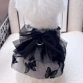 Black princess tulle skirt for small dogs and cats with five size options