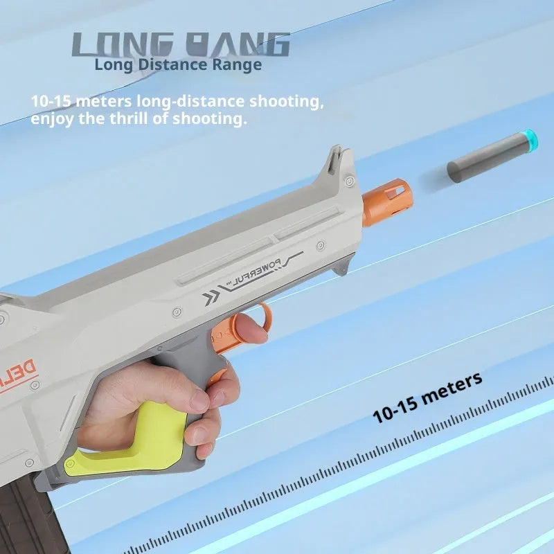 MP85C electric continuous hair soft bomb toy gun in plastic with continuous shooting for boys
