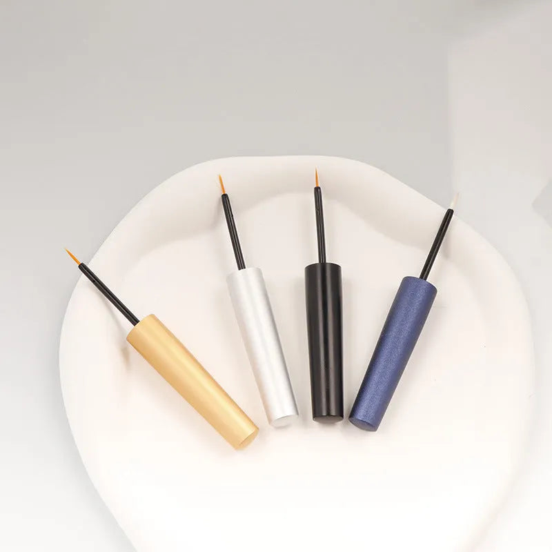 5ml aluminium PP eyeliner bottle for eyelash growth solution in black finish with cap