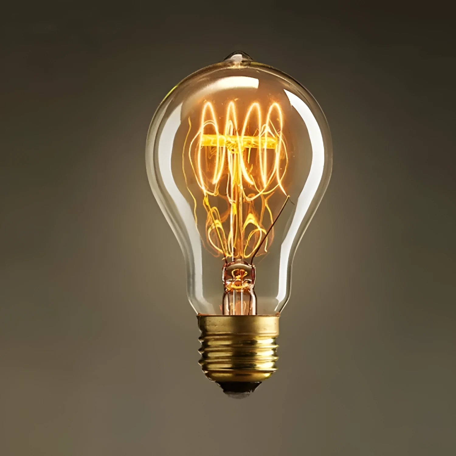 40W E27 retro bulb with milky beak shape emitting warm white light for bar cafe use