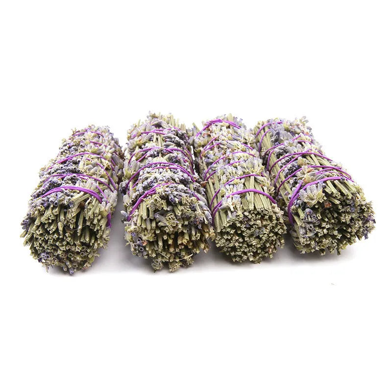 Natural dried lavender flower aromatherapy stick measuring 4 inches for room scenting