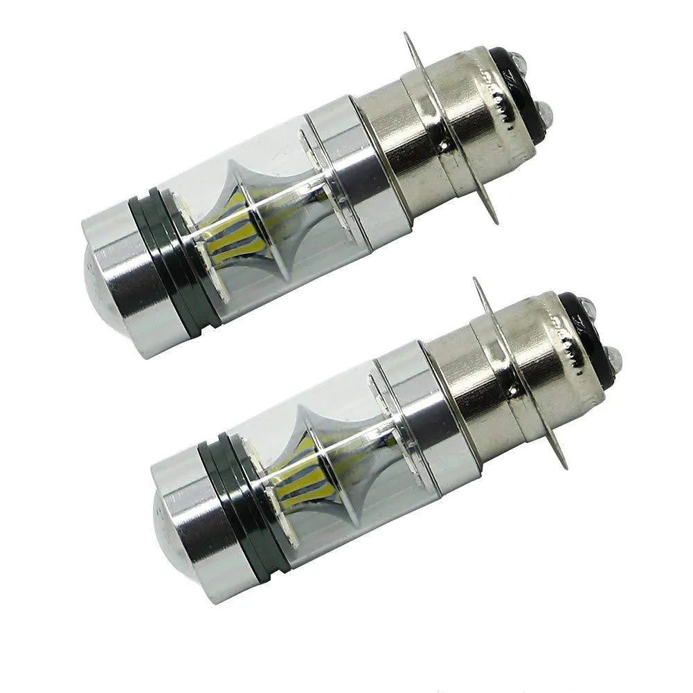 Motorcycle LED headlight BA20W H6 aluminium alloy housing 20SMD white light 1100 lumens