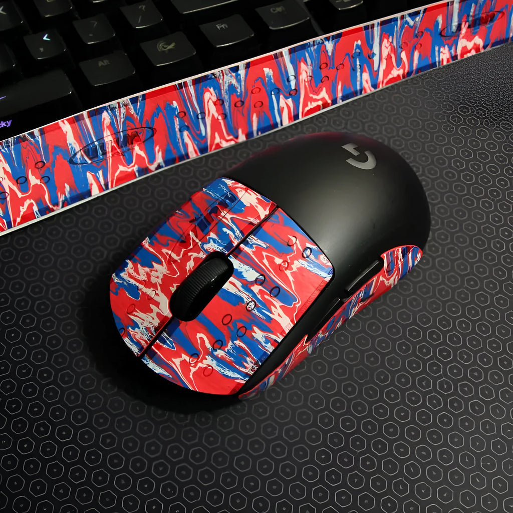 Second generation GPX mouse anti-skid stickers in multiple colour options for custom grip