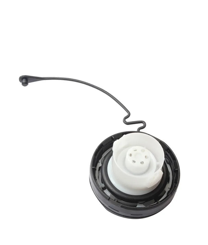 Black plastic snap-in fuel tank cap for Toyota vehicles replacement part