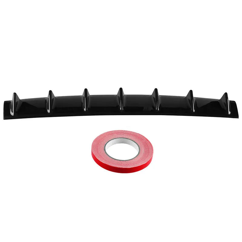 Automotive universal rear spoiler made of ABS plastic in bright black finish for GM cars
