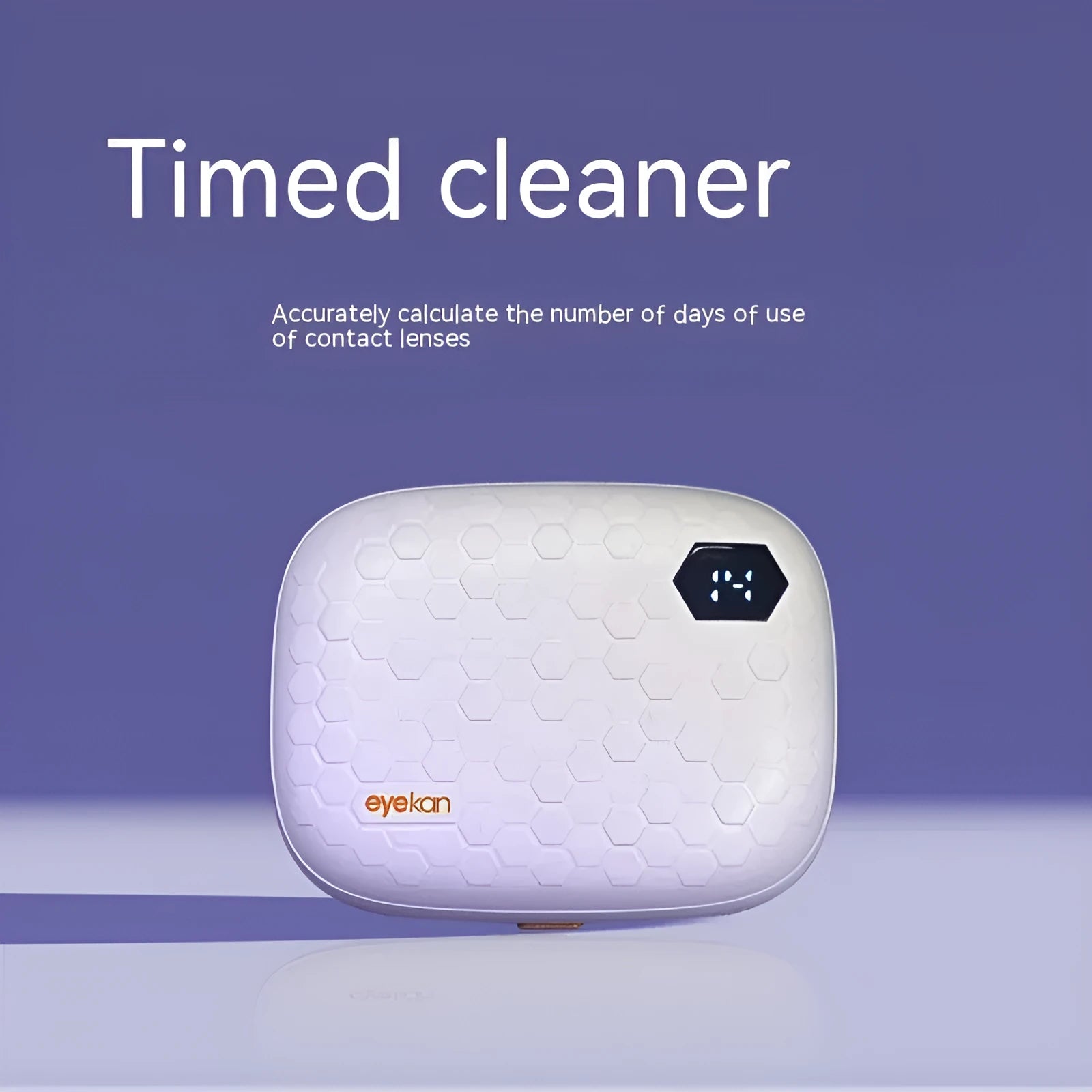 Automatic ultrasonic glasses cleaning machine in plastic housing with 85x65x30mm dimensions