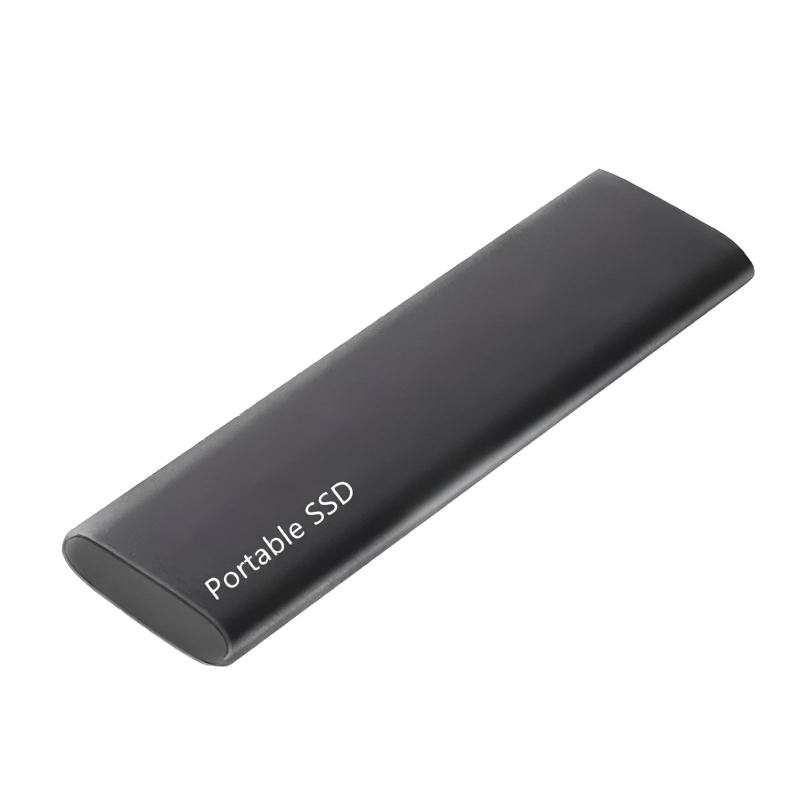 Ultra-thin metal mobile SSD external hard drive showing red colour option with capacity size display