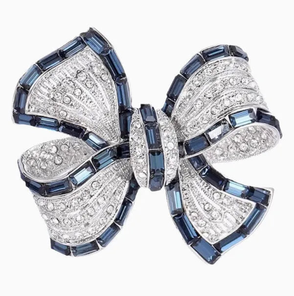 New purplish red bow alloy brooch for women with bow shape and alloy finish