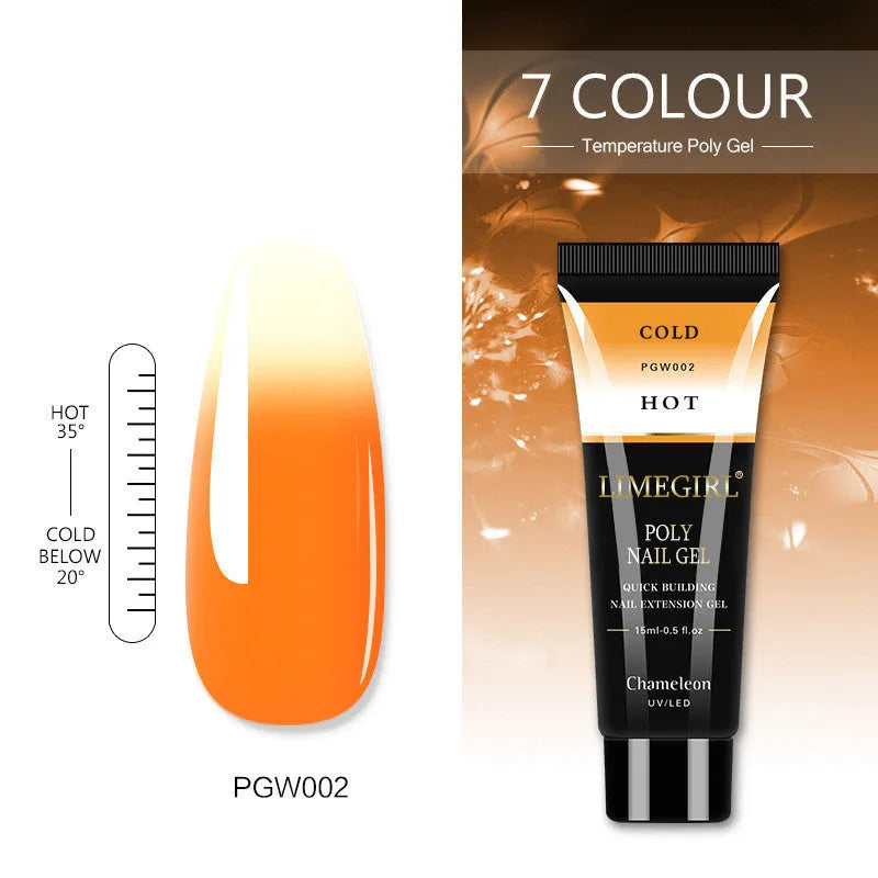 Vegetable Nail Polish Free Paper Support 15ml in 7 colours resin-based odourless nail glue