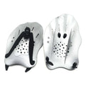 Swimming training paddles with webbed design for freestyle stroke technique in multiple colours