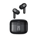 Wireless Bluetooth in-ear headset with digital display, black colour, ABS material