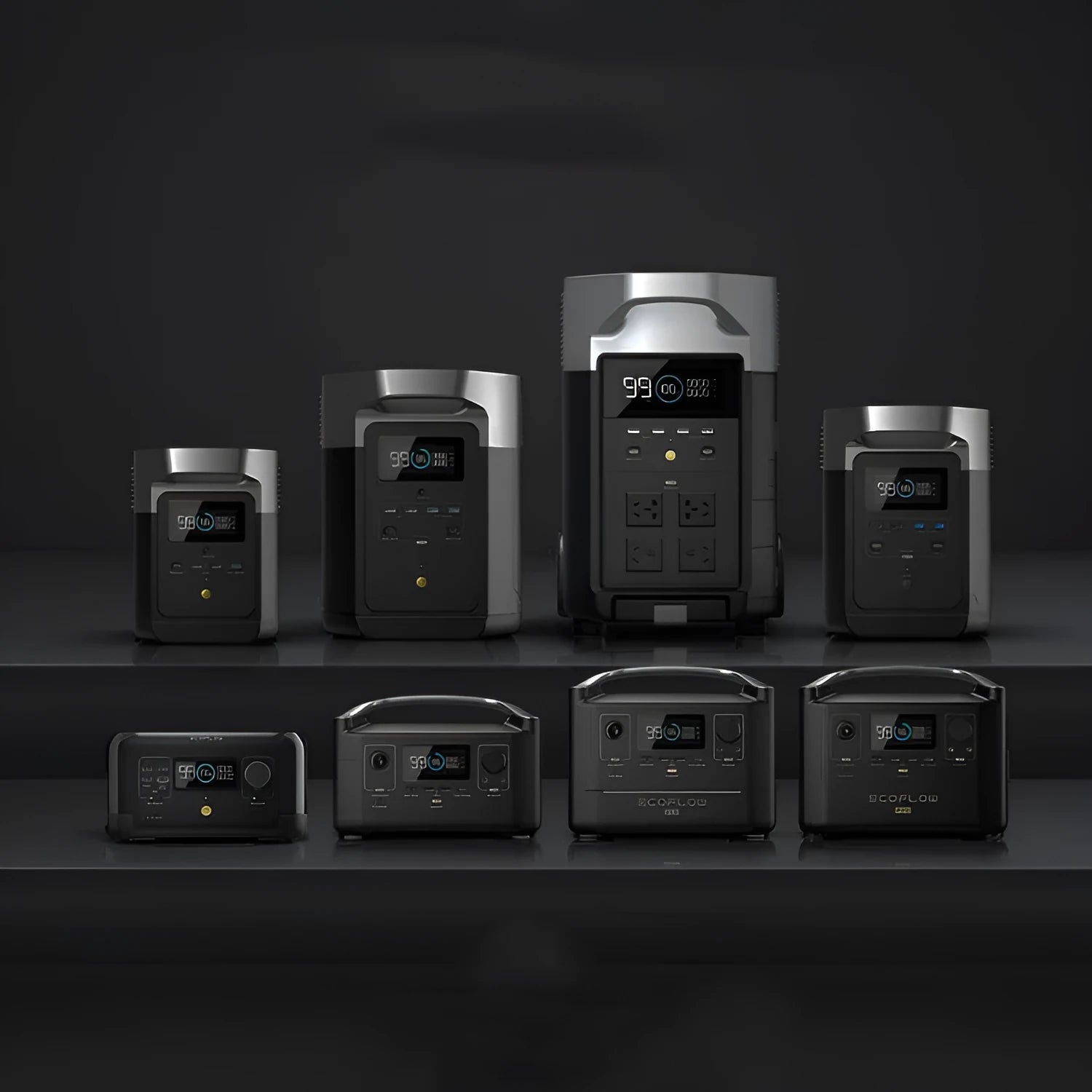 Rui Pro 720Wh portable power station unit with multiple output ports on front panel.