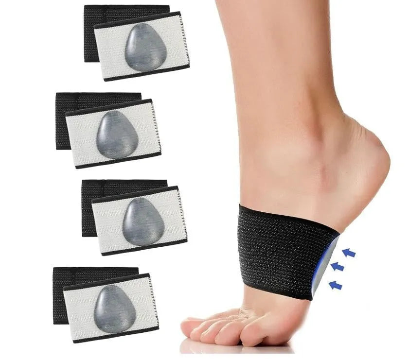 PU elastic foot bandage with arch support in heart style and ordinary style designs