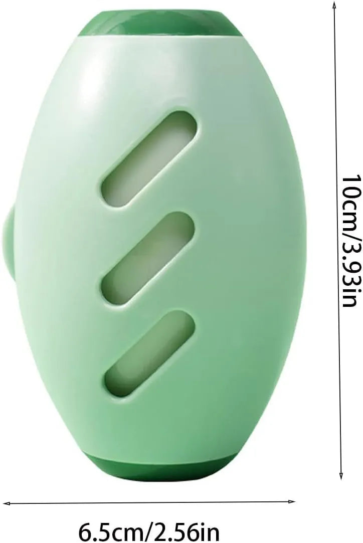 Washable reusable gel lint roller ball in green and white colours for pet hair removal