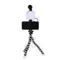 Universal LED mini square camera flash with rotatable head on a tripod stand.