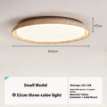 Japanese retro LED ceiling lamp in silent wind style, 55cm diameter, with tricolour light effect