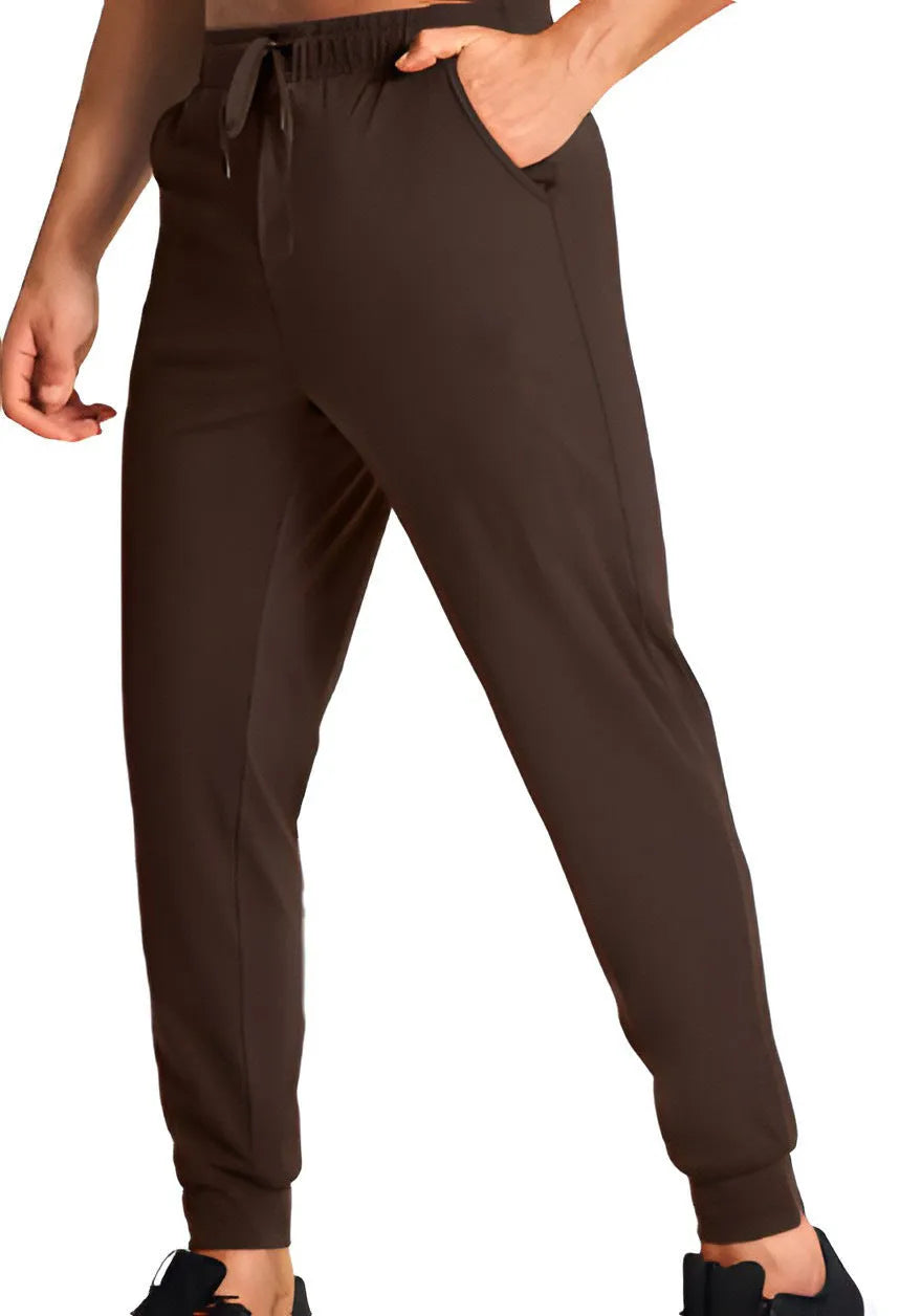 Men's loose fit casual trousers in polyester fabric available in multiple solid colours and sizes