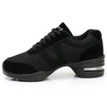 Modern women white dancing shoes with breathable mesh upper and lightweight polyurethane sole