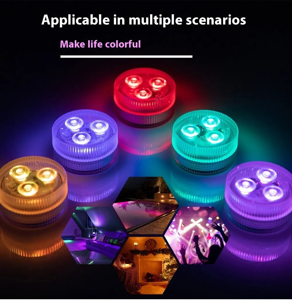 LED waterproof remote control fish tank diving light with plastic housing