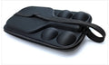 Black EVA pickleball storage bag with shoulder strap, showing dimensions of 45cm by 25cm by 8cm.
