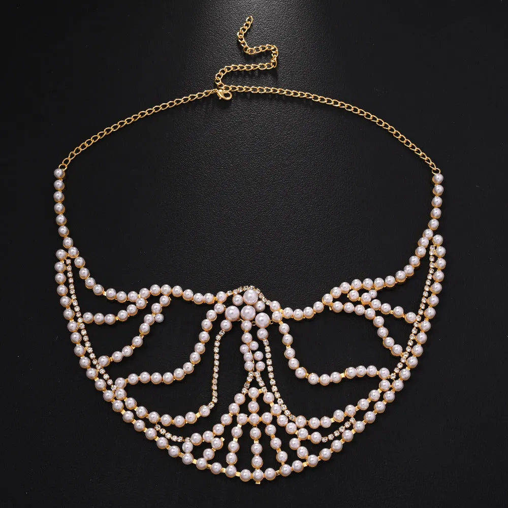 Geometric alloy festival mask with rhinestone patchwork in silver metallic finish