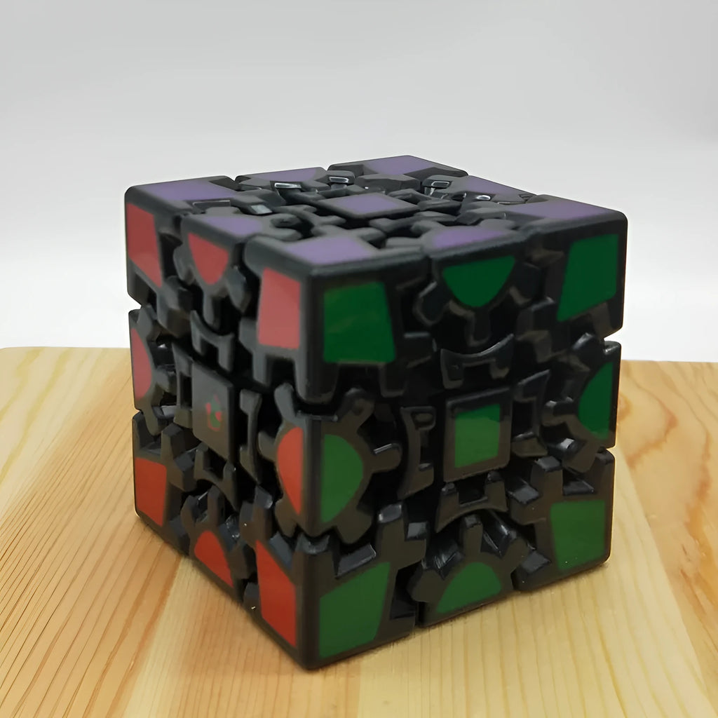 Gear Cube third-order magic Rubik's cube plastic intelligence puzzle with gear mechanism, available in first or second generation