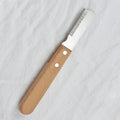 Pet stripping comb grooming tool with wood handle for cats and dogs