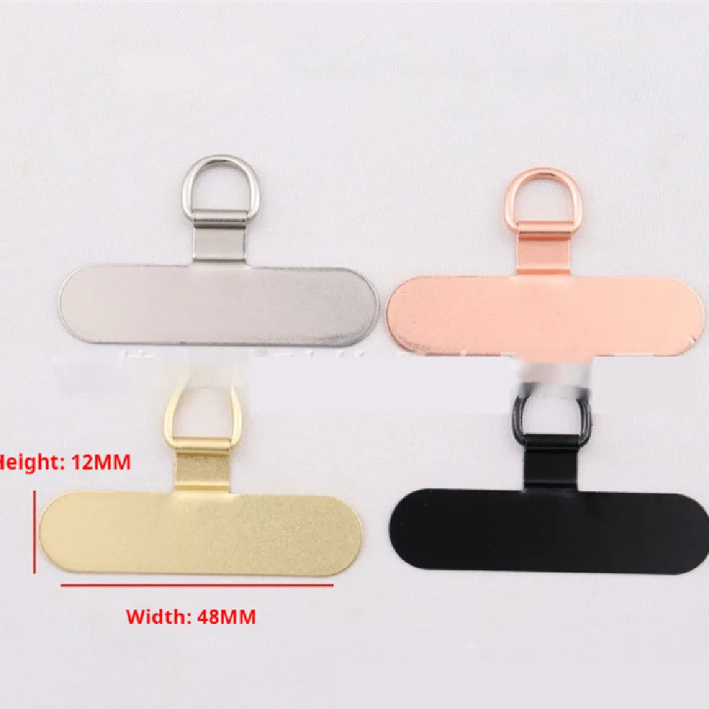Stainless steel phone clip charging port fixing pad gasket in black 304 steel decoration