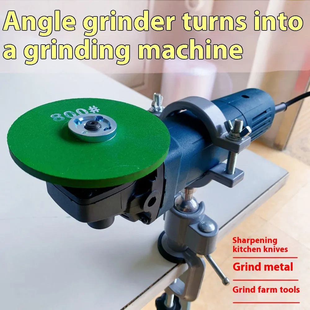 360-degree rotating bracket-type bench vise in tungsten steel with clamp-on design