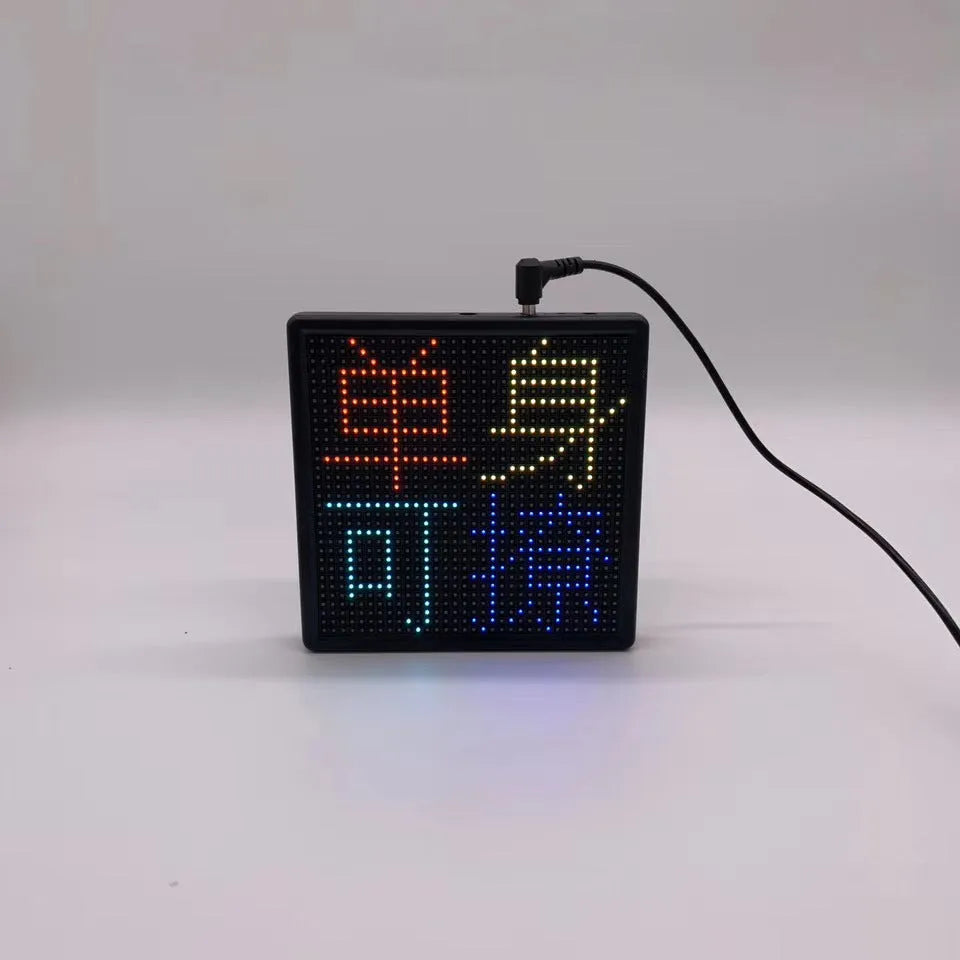 4mm pixel spacing Bluetooth LED car display screen with aluminium frame