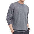 Men's multi-colour wool pullover jumper in regular fit for autumn winter business casual wear