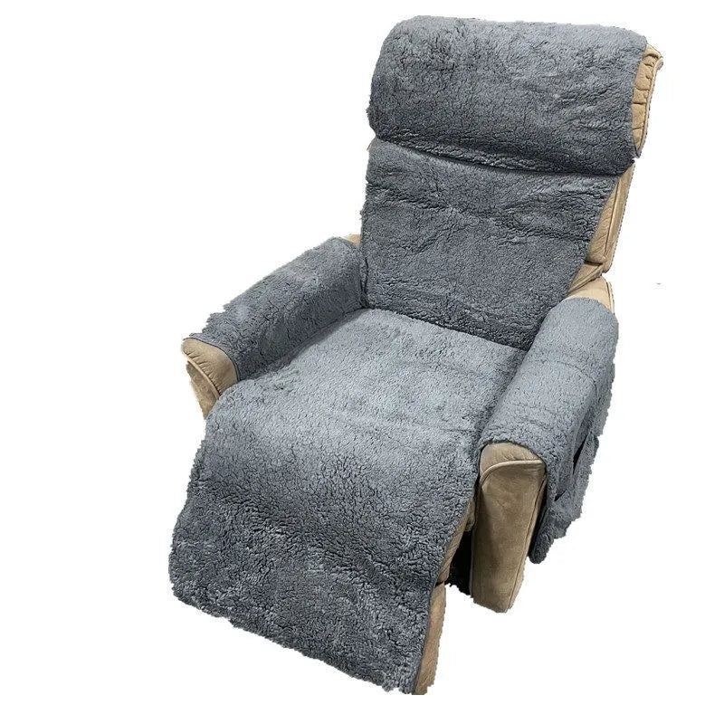 Polyester fibre sofa cushion slipcover shown in a lambswool colour, available in 55cm, 64cm and 71cm seat widths.