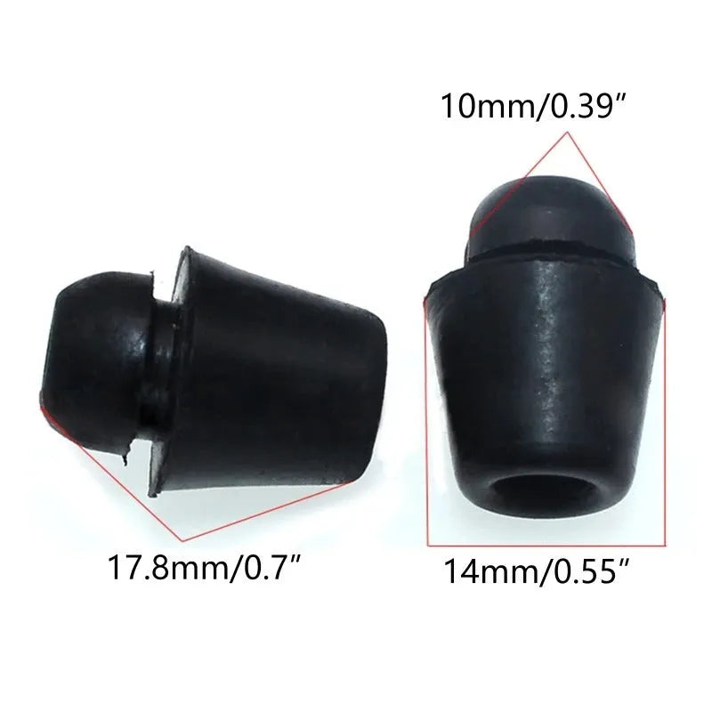 Pack of 10 X16 colour rubber automobile buckle clips for vehicle vibration reduction