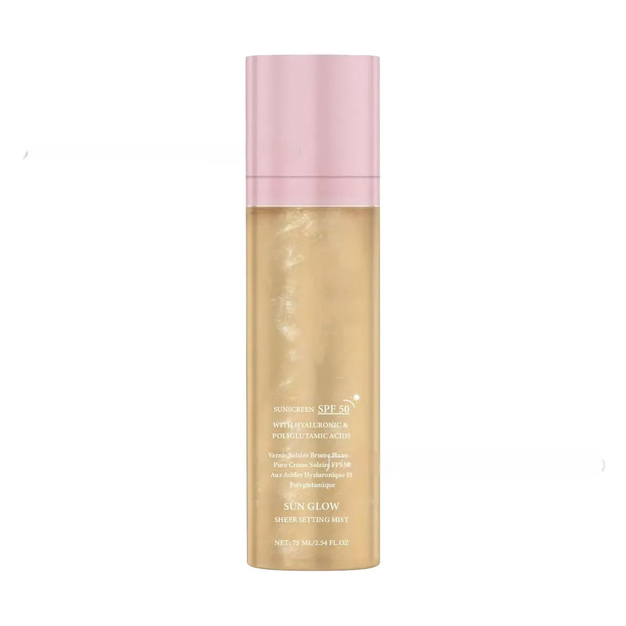 75ml facial toner spray bottle with hydrating and nourishing formula in refreshing light texture