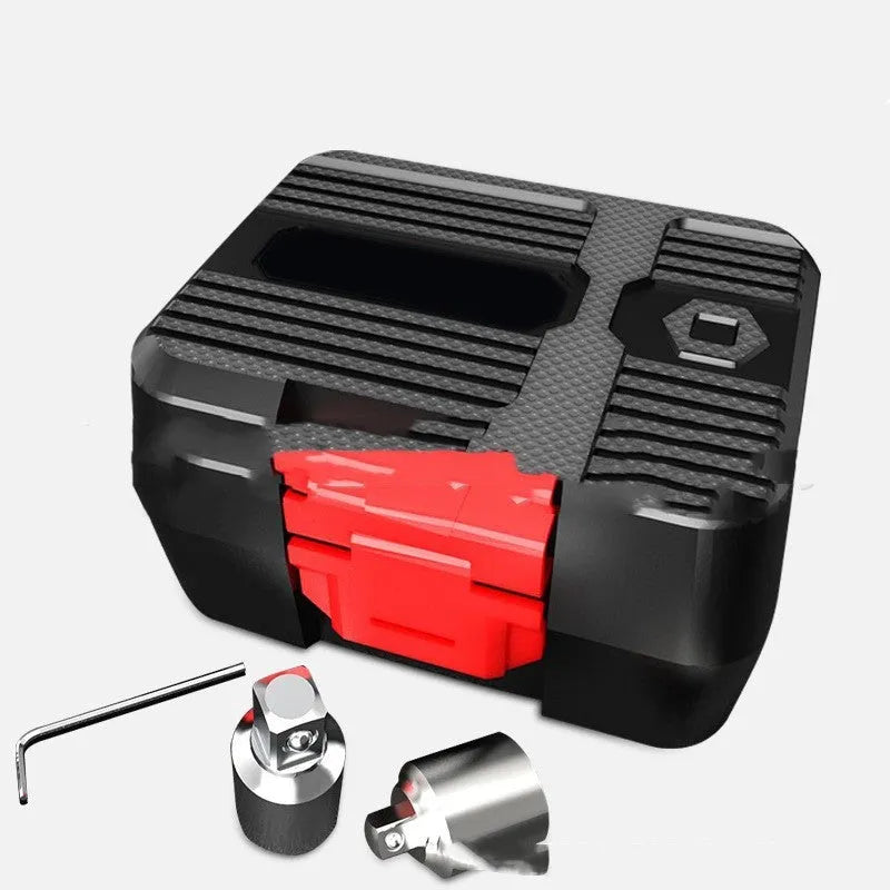 Digital torque meter with display head showing 1/2 inch drive and metal construction