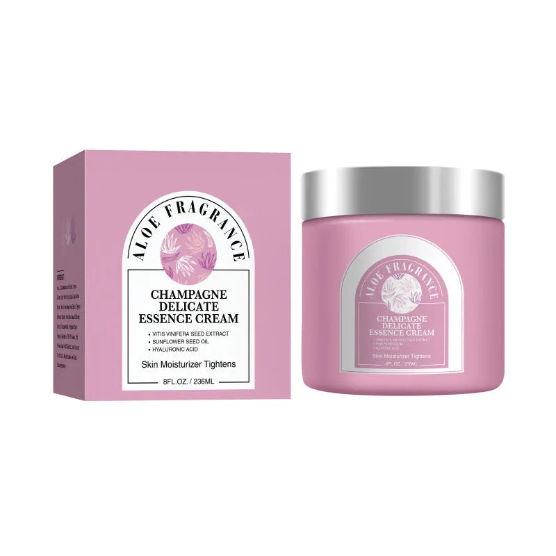 Firming Moisturizing Tightening Cream 236ml in a white container with blue and white label, universal skin type