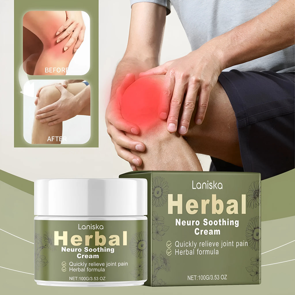 A 100g jar of external body care cream with Arnica, pepper, and mugwort root ingredients.