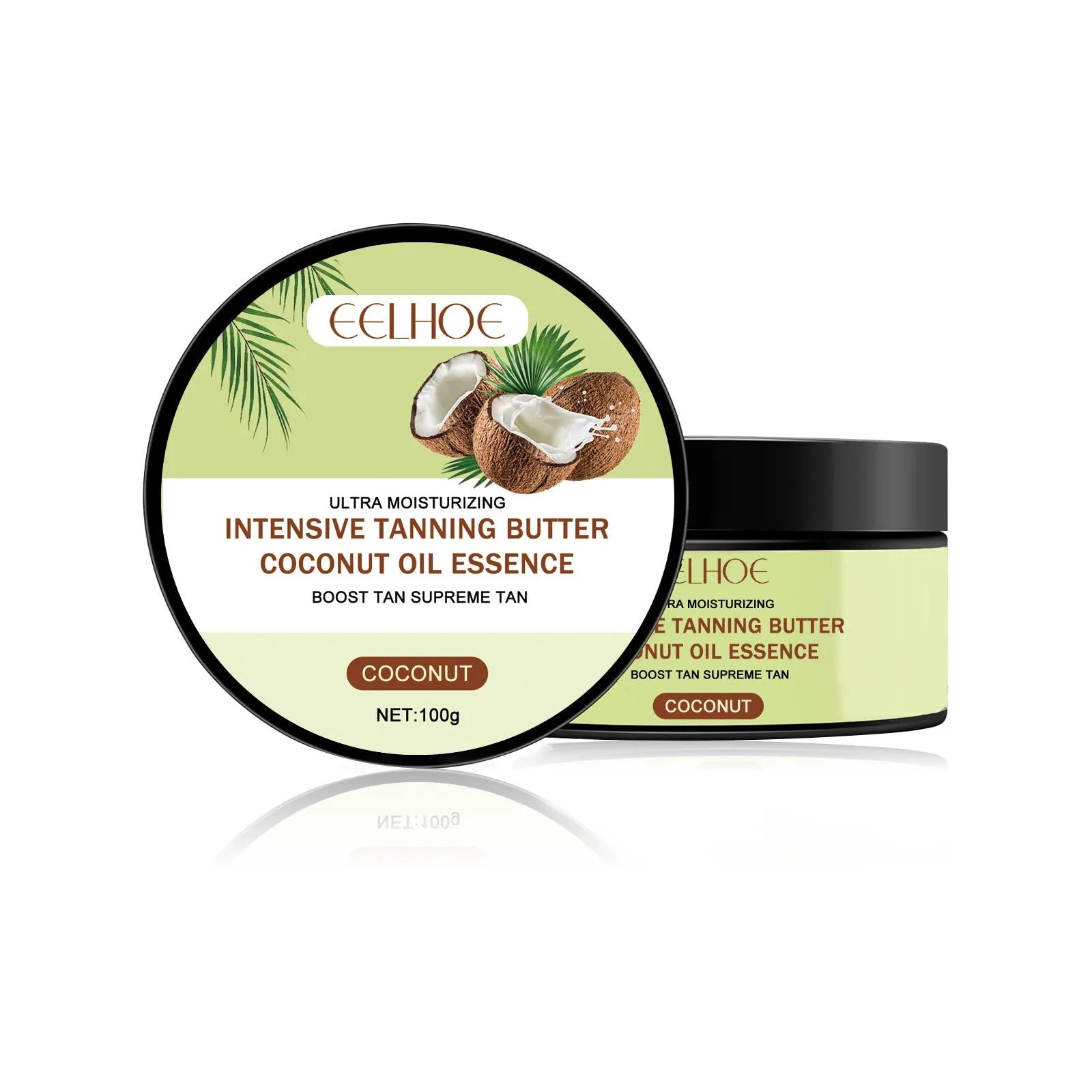 100g coconut oil-based blackening cream jar for skin tone darkening