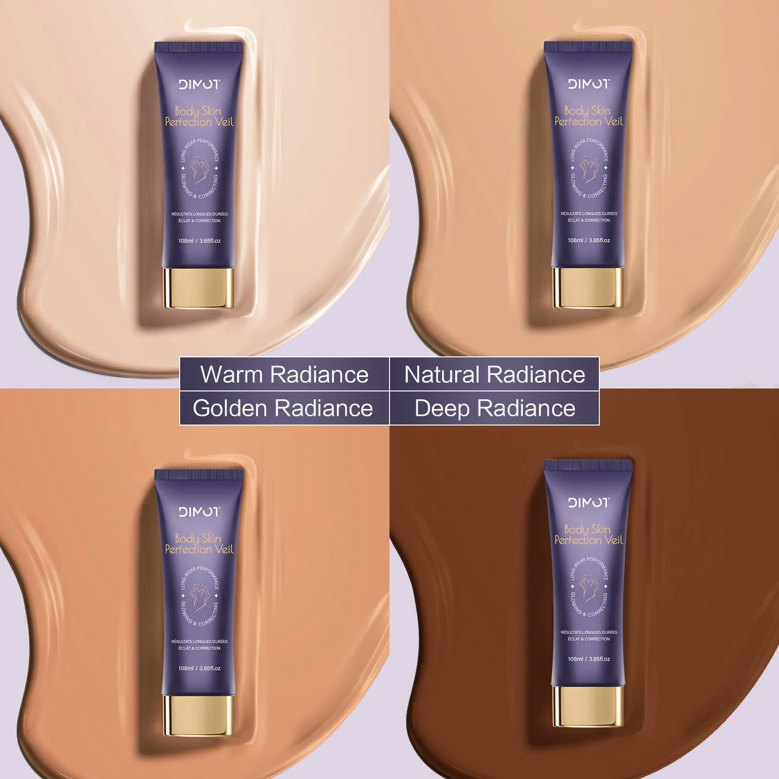 108ml waterproof concealer cream and brush for covering body tattoos, birthmarks, and scars.