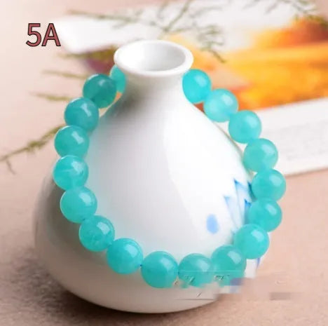 Natural Amazonite scattered beads in ice blue-green colours for bracelet making and jewellery craft