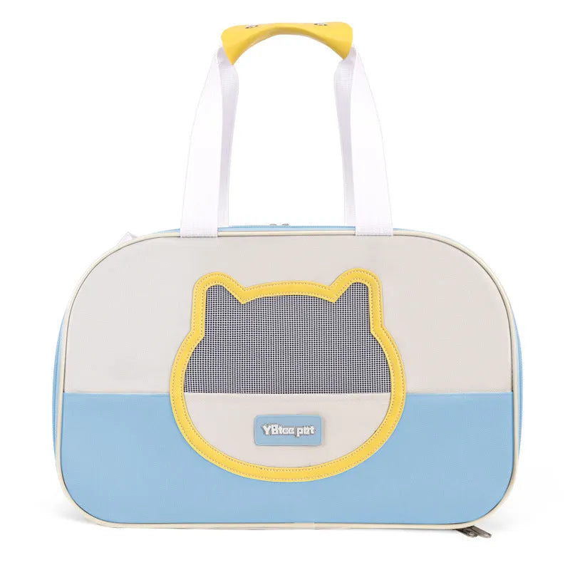 Outdoor portable foldable cat school bag in Oxford cloth with multiple colour options