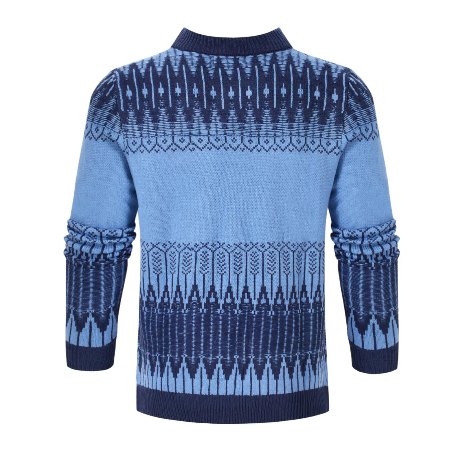 Men's cotton-blend knitted pullover sweater available in multiple sizes and styles