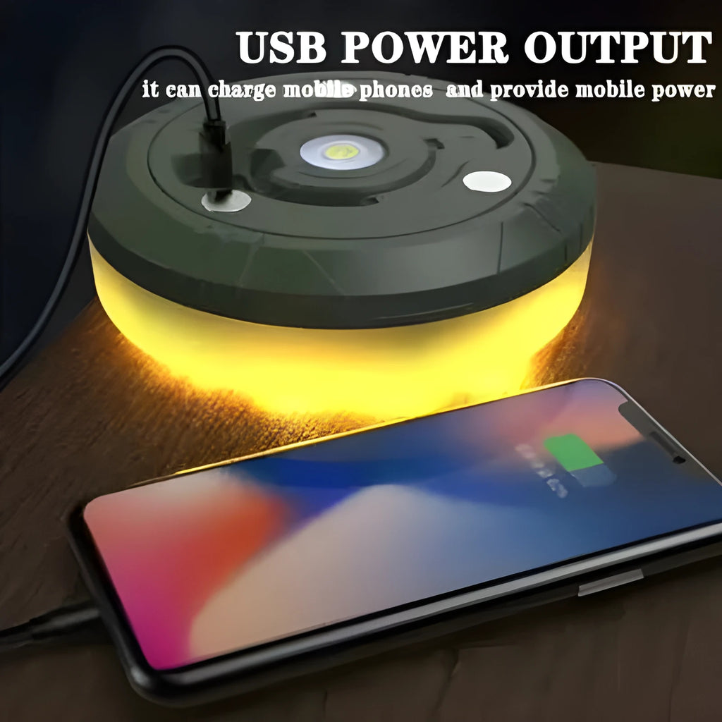 Charging multifunctional camping lantern M with warm light and colourful light modes