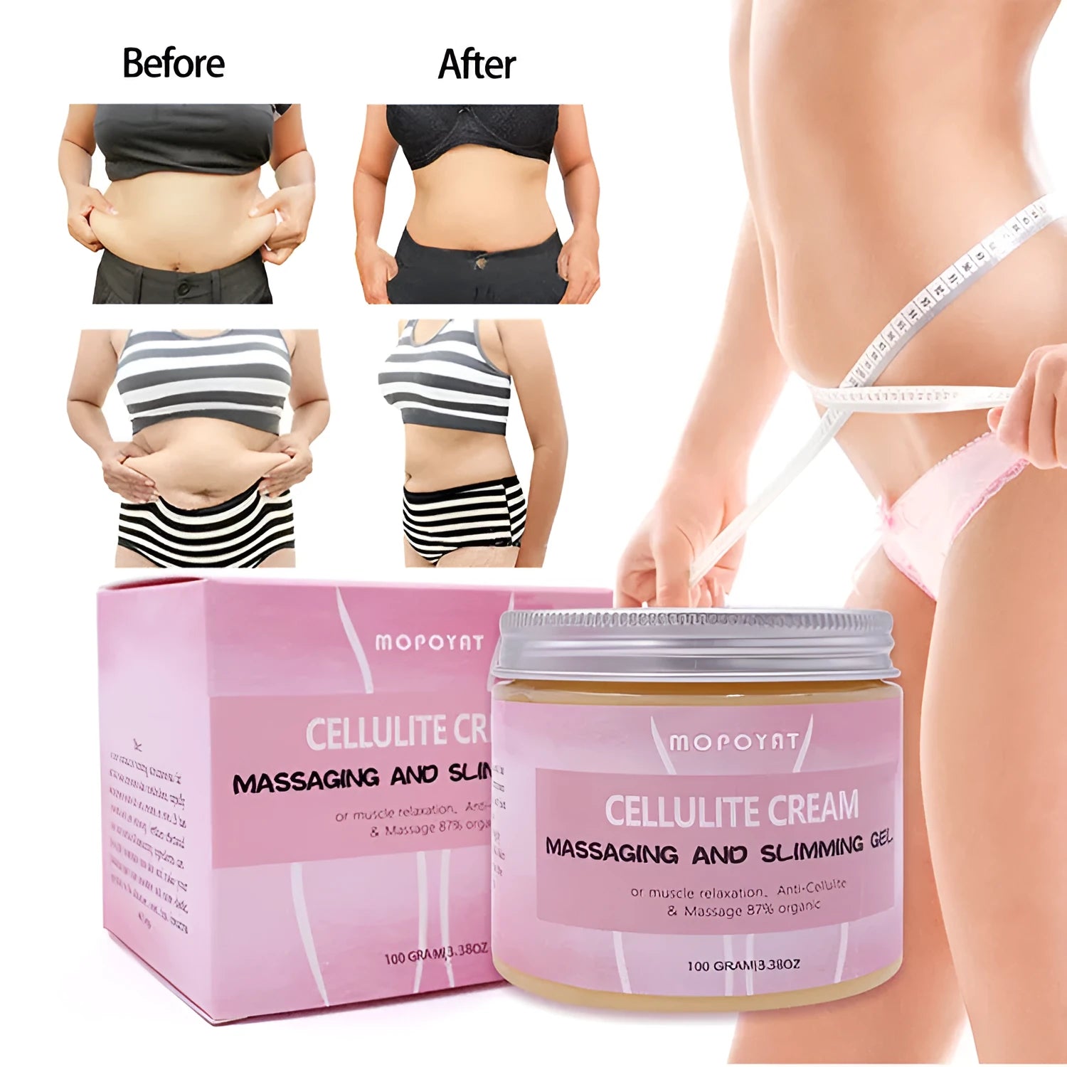 Turmeric slimming cream 100g bottle for ladies universal skin type body firming cream